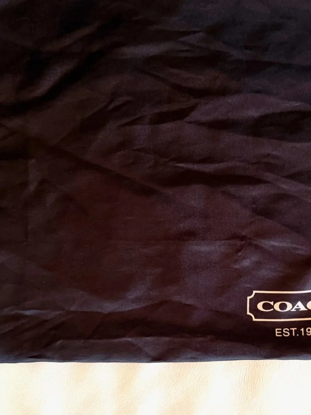 Authentic Coach Large Brown Satin Dust Bag 23.5
